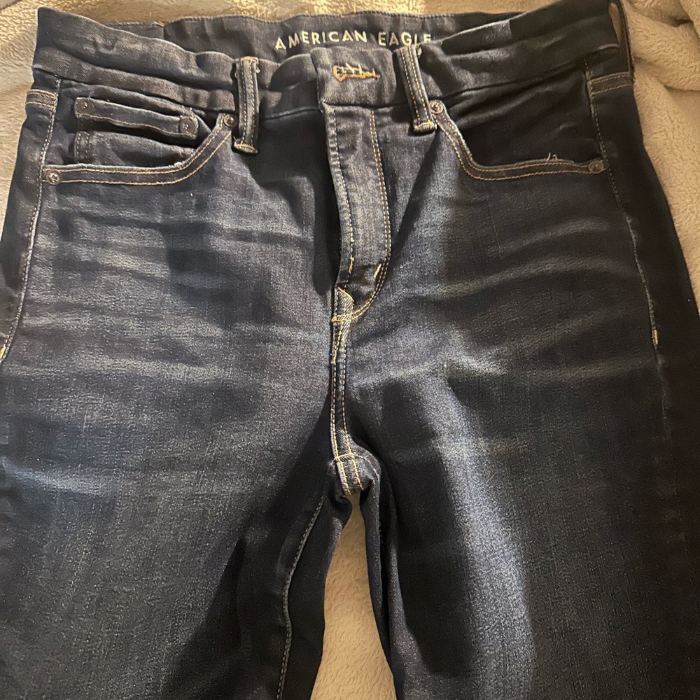 American Eagle Outfitters Men's Deep Indigo Skinny Jeans